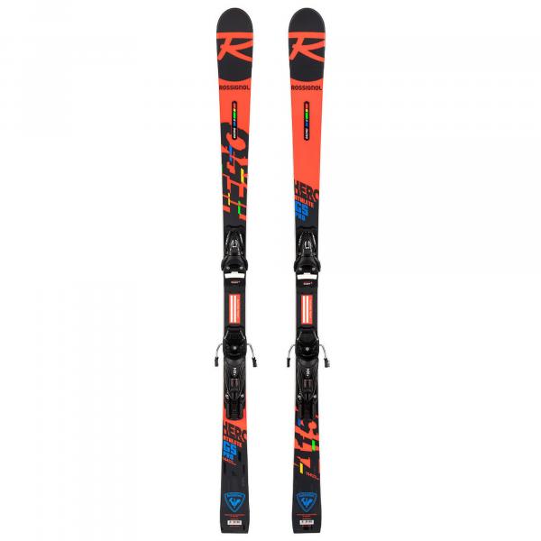 Narty gigantowe sportowe dziecięce ROSSIGNOL ATHLETE GS PRO + wiązanie LOOK NX7