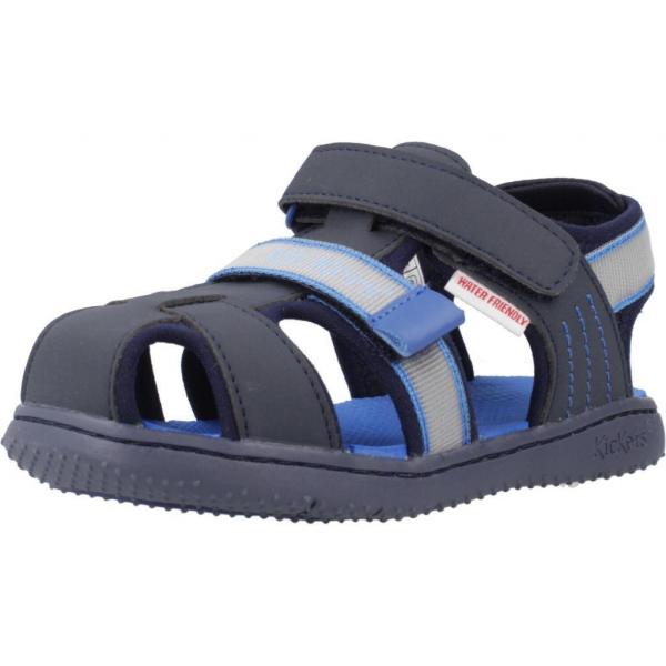 Sandały Kickers Model Kickbeachou Kolor Niebieski