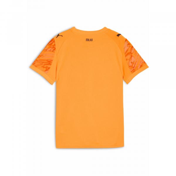 Młodzieżowa koszulka bramkarska AC Milan 25/26 PUMA Heat Fire Black Orange