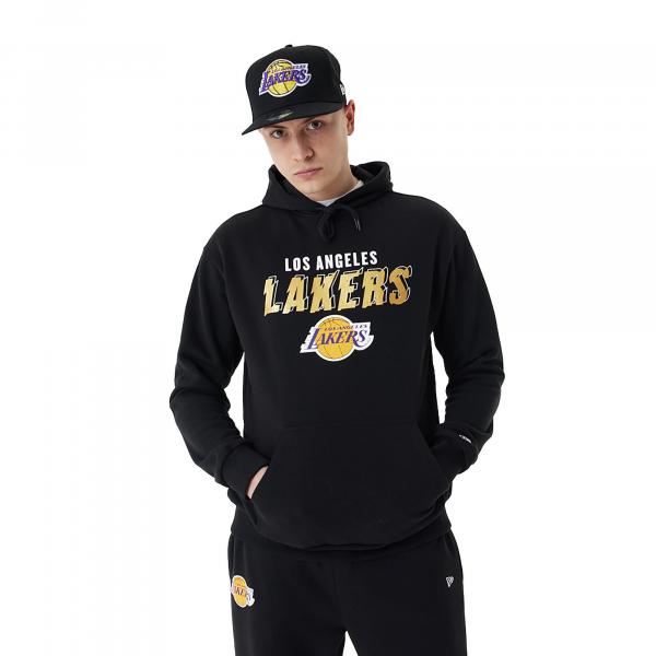 Bluza męska New Era Team Script OS Hoody Los Angeles Lakers