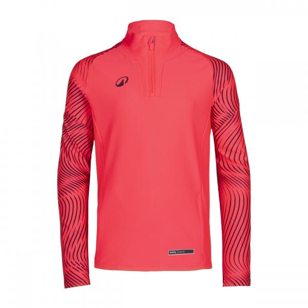 Bluza piłkarska na krótki suwak dla dzieci Kipsta Viralto Wavy Club