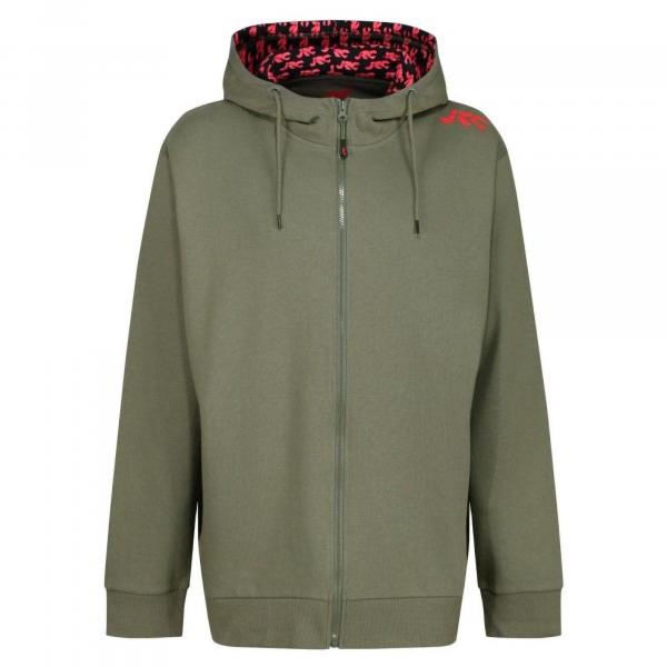 Bluza Męska Wędkarska Na Zamek Khaki Jrc Zipped Hoodie Khaki