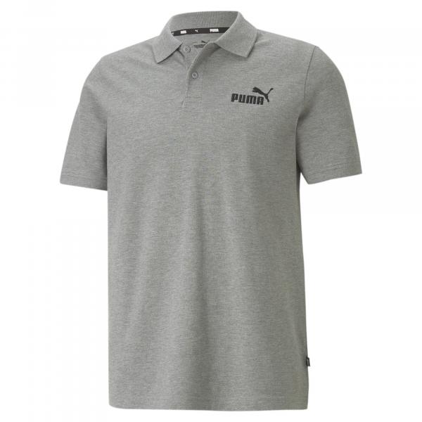 Męska koszulka polo z piki Essentials PUMA Medium Gray Heather