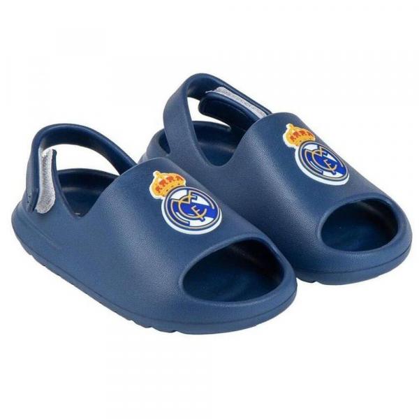 Real Madryt klapki sandały na rzep beach pool flip flops granatowe