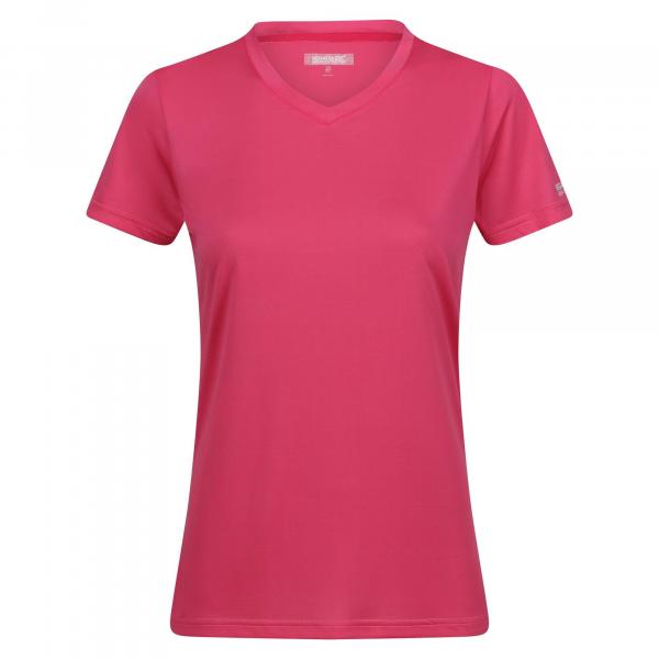 T-shirt Damski Jeden Kolor W Serek Fingal