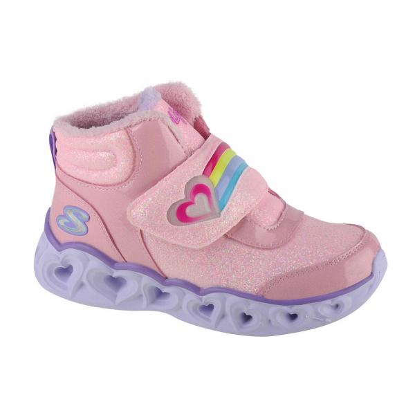 Buty zimowe dziewczęce, Skechers Heart Lights - Brilliant Rainbow