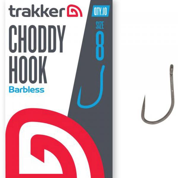 Haczyki Karpiowe Bezzadziorowe Trakker Choddy Hooks Barbless R. 8