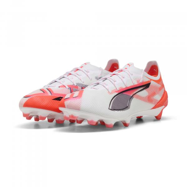 Buty piłkarskie ULTRA 5 ULTIMATE FG PUMA White Black Glowing Red