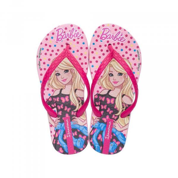Japonki plażowe dziecięce Ipanema Barbie Kids Pink/Pink