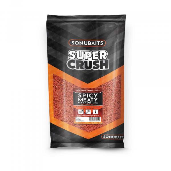Zanęta Sonubaits Supercrush - Spicy Meaty 2Kg