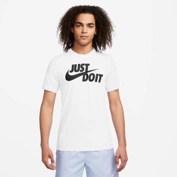 Koszulka z krótkim rękawem Męska Nike Sportswear JDI AR5006 100 Biały