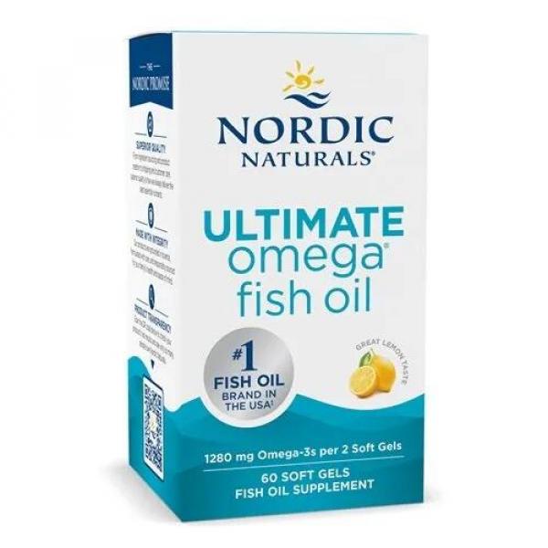 Kwasy Omega Ultimate Omega 1280 mg Nordic Naturals Cytryna 60 kapsułek