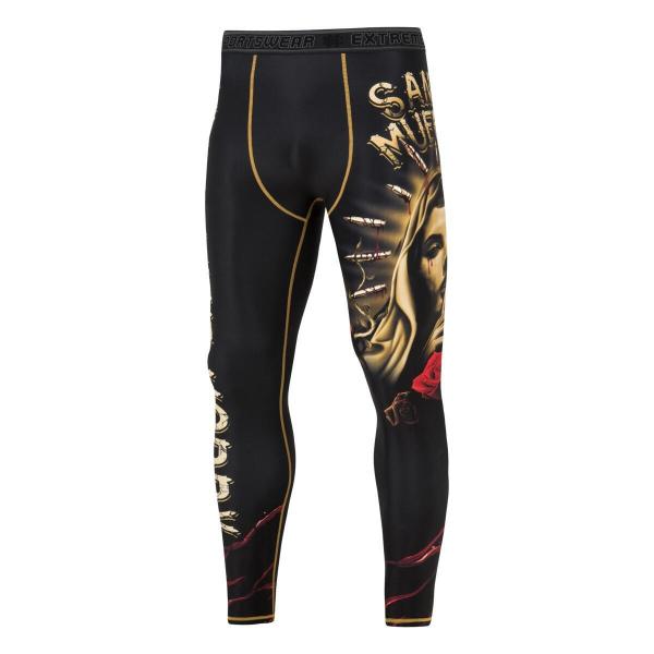 Legginsy sportowe męskie EXTREME HOBBY SANTA MUERTE