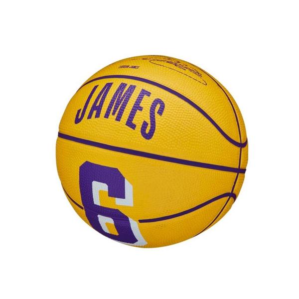 Mini piłka do koszykówki Wilson NBA LeBron James Los Angeles Lakers WZ4007201XB