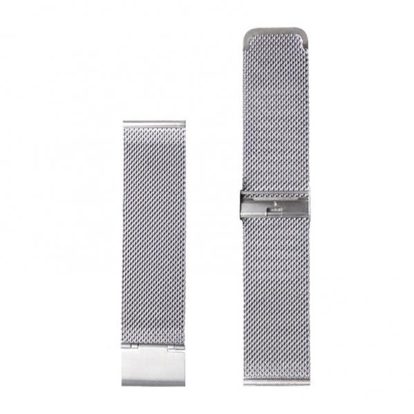 Pasek do zegarka Watchmark Srebrny mesh 22 mm