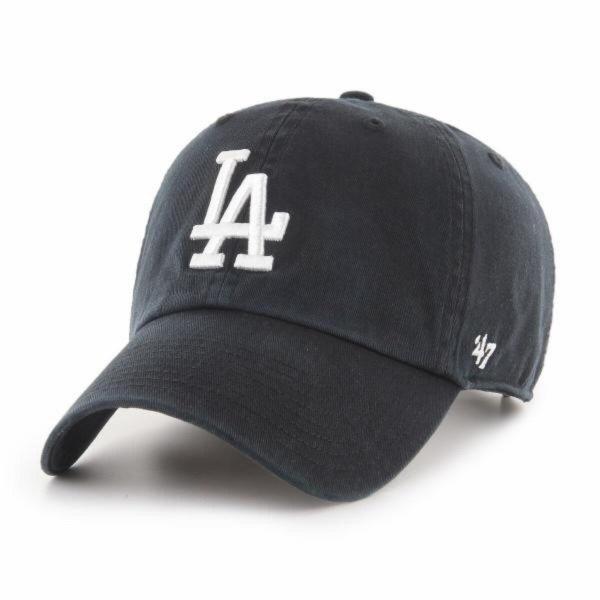 Czapka z daszkiem 47 Brand MLB Los Angeles Dodgers Clean Up Black B-RGW12GWS-BKJ