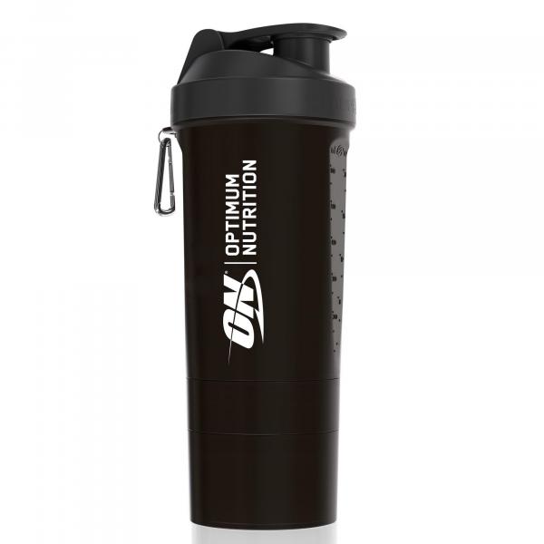 Shaker Optimum Nutrition 600 ml z pojemnikami