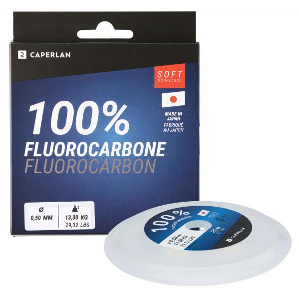 Żyłka fluorocarbonowa soft 100% Caperlan 25 m