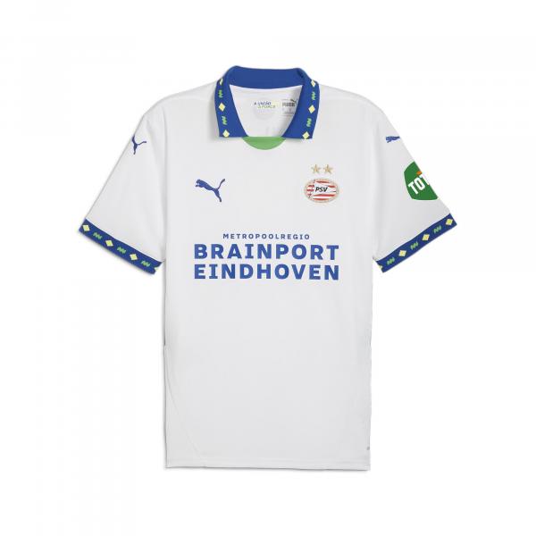 Męska trzecia koszulka PSV Eindhoven 24/25 PUMA White Cobalt Glaze Blue