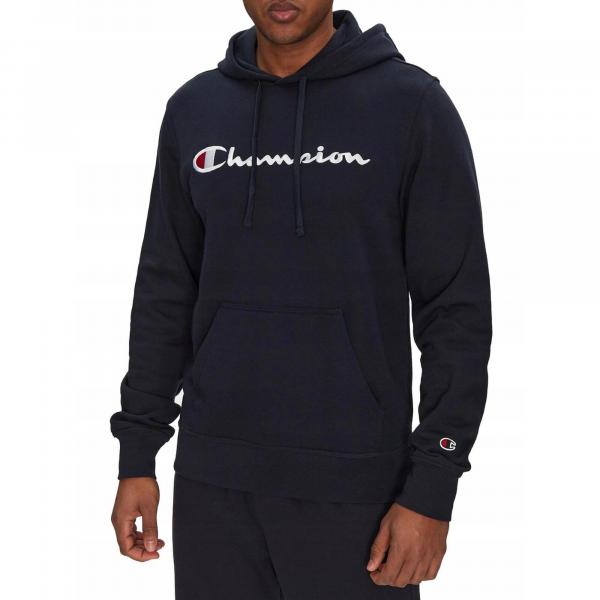 BLUZA męska CHAMPION 220726-BS501 kangurka z kapturem bawełna granatowa XL