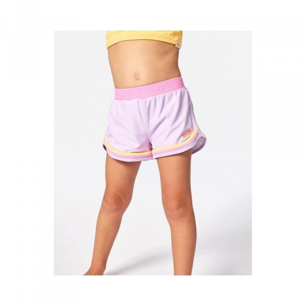 Spodenki surfingowe dla dzieci Rip Curl Rainbow Tide Boardshort - Girl Fioletowy