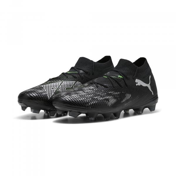 Buty piłkarskie FUTURE 8 MATCH FG/AG PUMA Black Cool Light Gray Fluo Green