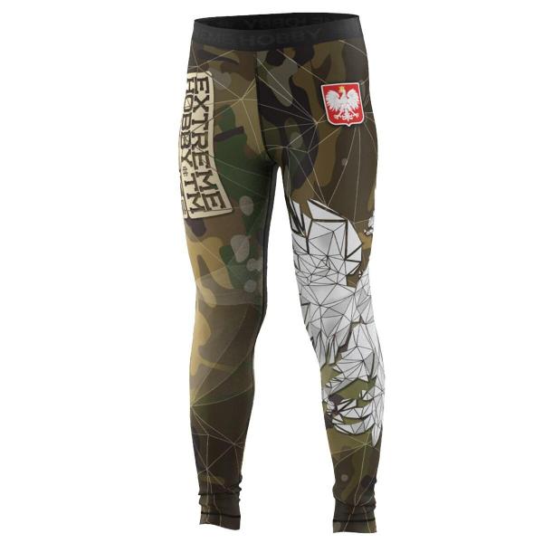 Legginsy sportowe dziecięce EXTREME HOBBY POLSKA CAMO