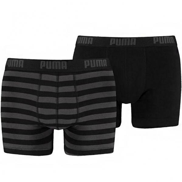 Bokserki treningowe męskie Puma Stripe 2 pack