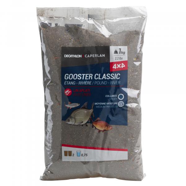 Zanęta CAPERLAN Gooster Classic 4x4 Rzeka 1 kg czarna