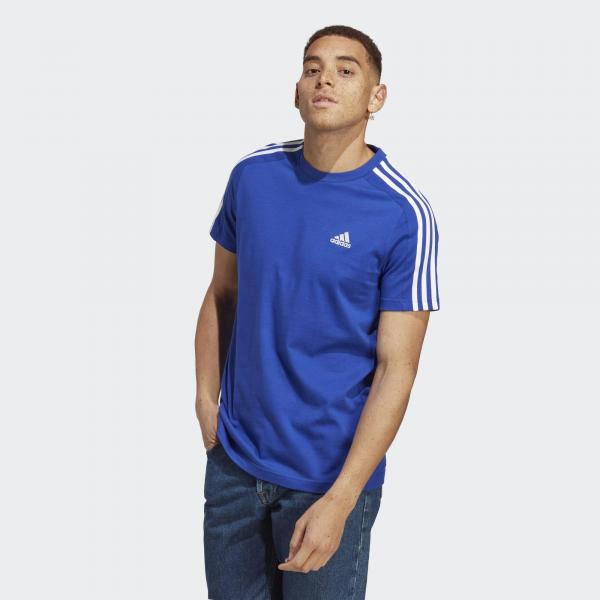 Koszulka treningowa męska adidas Essentials Single Jersey 3-Stripes Tee