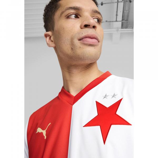 Męska koszulka domowa SK Slavia Praga 24/25 PUMA White Red