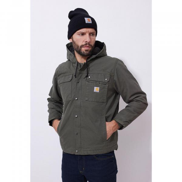 Kurtka turystyczna męska Carhartt Washed Duck Sherpa Utility ocieplana