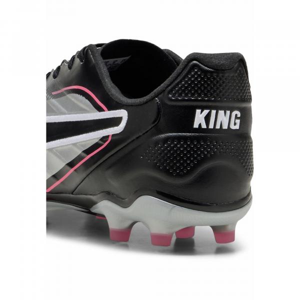 Buty piłkarskie KING Pro FG/AG PUMA Silver Black Sun Struck White Metallic Pink