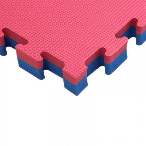Puzzle tatami mata Aktivsport 100x100x3 cm czerwono-niebieska