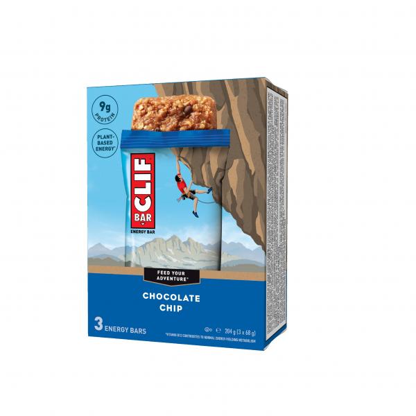 Baton energetyczny Clif Bar kawałki czekolady (68 g) x 3