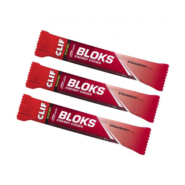 Guma energetyczna Clif Bloks truskawkowa (60 g) x3