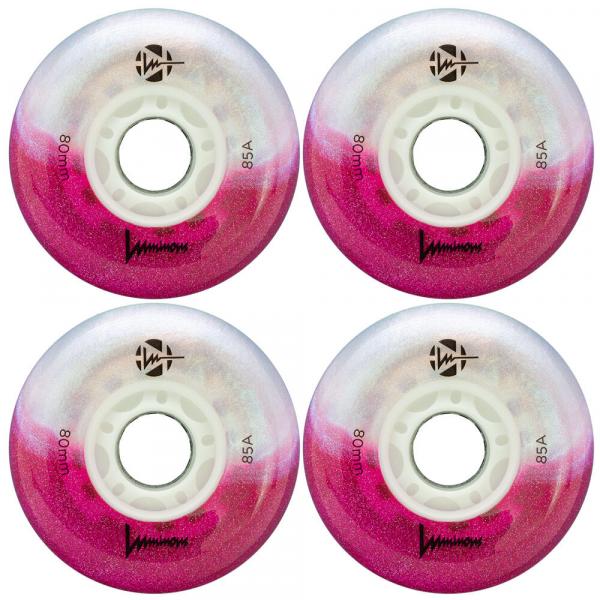 Kółka świecące do rolek Seba Luminous Led 80mm/85A Cotton Candy 4 sztuki