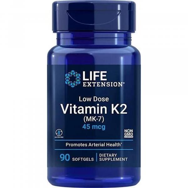 Witamina K2 (MK-7) 45 µg Life Extension 90 kapsułek miękkich