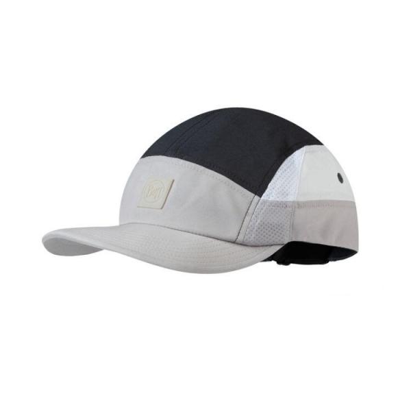 Czapka z daszkiem do biegania unisex Buff 5 Panel Go Cap Gray oddychająca