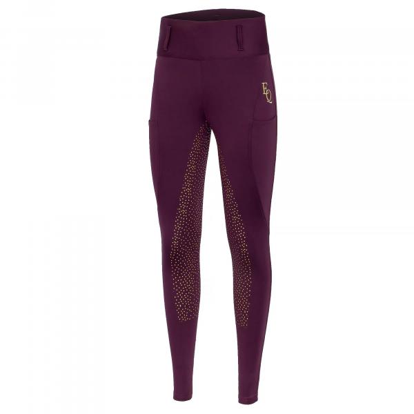 Legginsy jeździeckie damskie EQUESTRIAN QUEEN Southampton 24AW z pełnym lejem