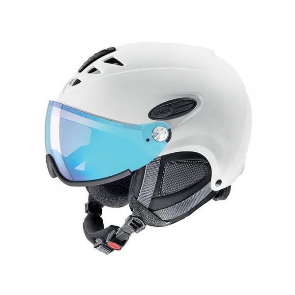 Kask snowboardowy dla dorosłych Uvex Hlmt 300 Vario White Mat 2018 z szybą