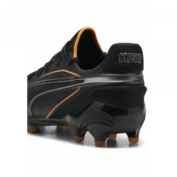 Buty piłkarskie KING ULTIMATE FG/AG PUMA Black Heat Fire Silver Orange Metallic