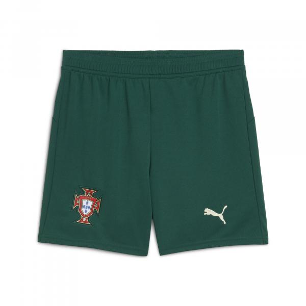 Młodzieżowe szorty Portugalia 2025 PUMA Blessing Green Sugared Almond Beige