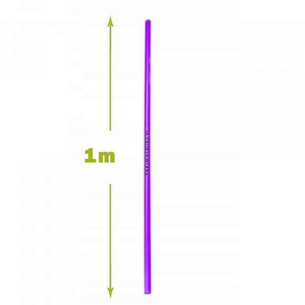 Laska gimnastyczna tyczka treningowa fioletowa 100 cm 1m