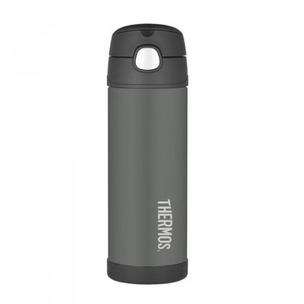 Termos dziecięcy Thermos ze słomką 470 ml czarny