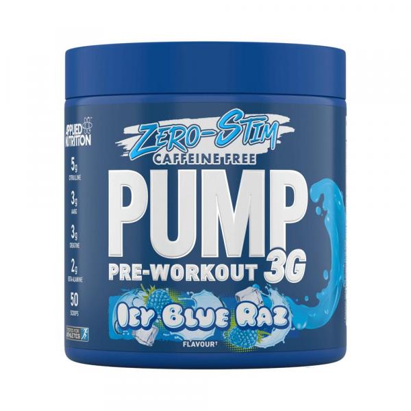 Przedtreningówka Pump 3G Zero Stimulant Icy Blue Raz Applied Nutrition 375g