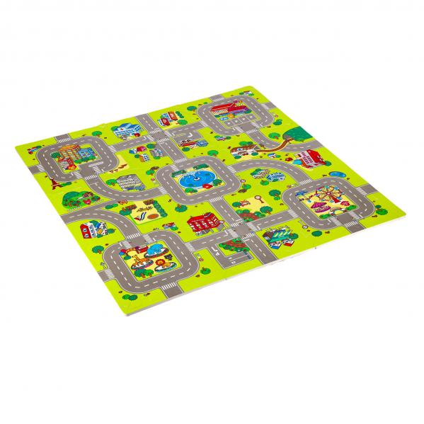 Mata dziecięca puzzle cars 9 elementów MD02 10mm Nils Fun