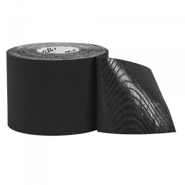 Taśma do kinesiotapingu na mięśnie Select K-TAPE czarna 5cm X 5m