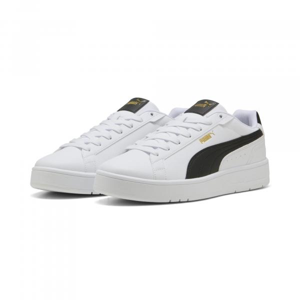 Sneakersy unisex Court Classico PUMA White Black Gold