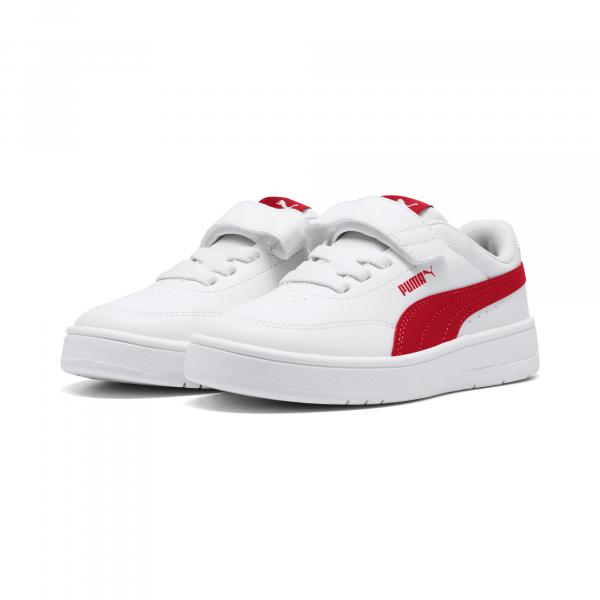 Dziecięce sneakersy Court Classic Clean PUMA White For All Time Red